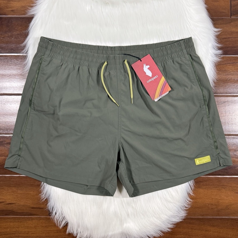 Cotopaxi Men's Size XL Green Fatigue Brinco 5" Hybrid Swim Trunks Shorts Lined